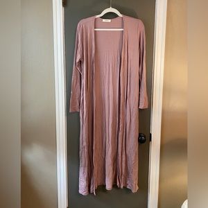 Long Taupe Cardigan